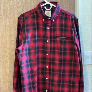 Men’s Red Flannel Button Down